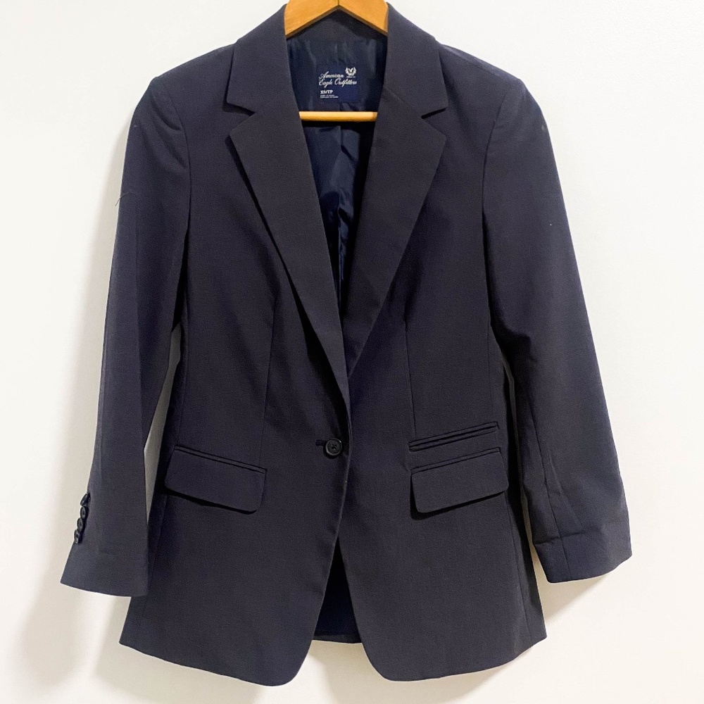 AMERICAN EAGLE OUTFITTERS | Blue Blazer | XSMALL | XS